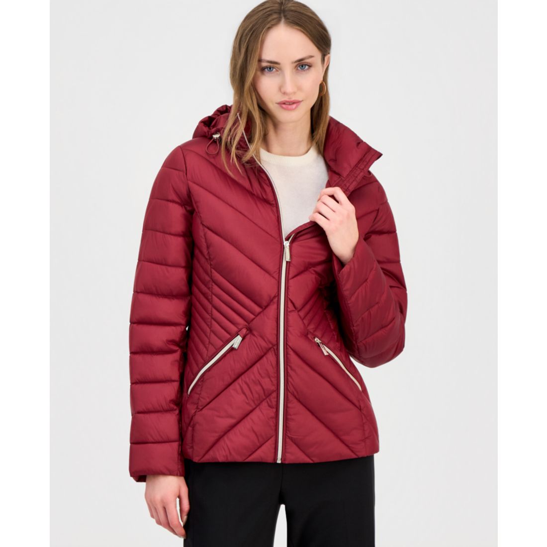 Michael Kors Women's Hooded Packable Puffer Coat