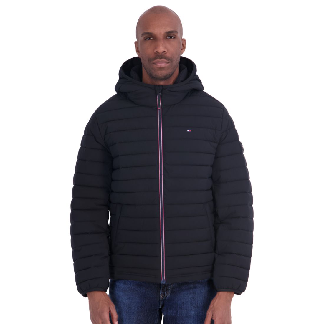 Tommy Hilfiger Men's Stretch Hooded Packable Jacket