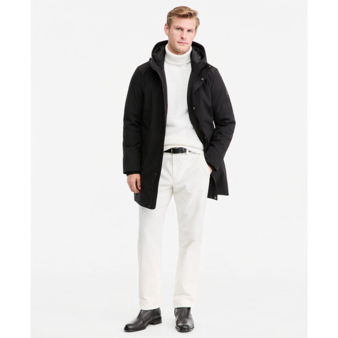 Calvin Klein Men's Hooded FlexTech Parka Jacket