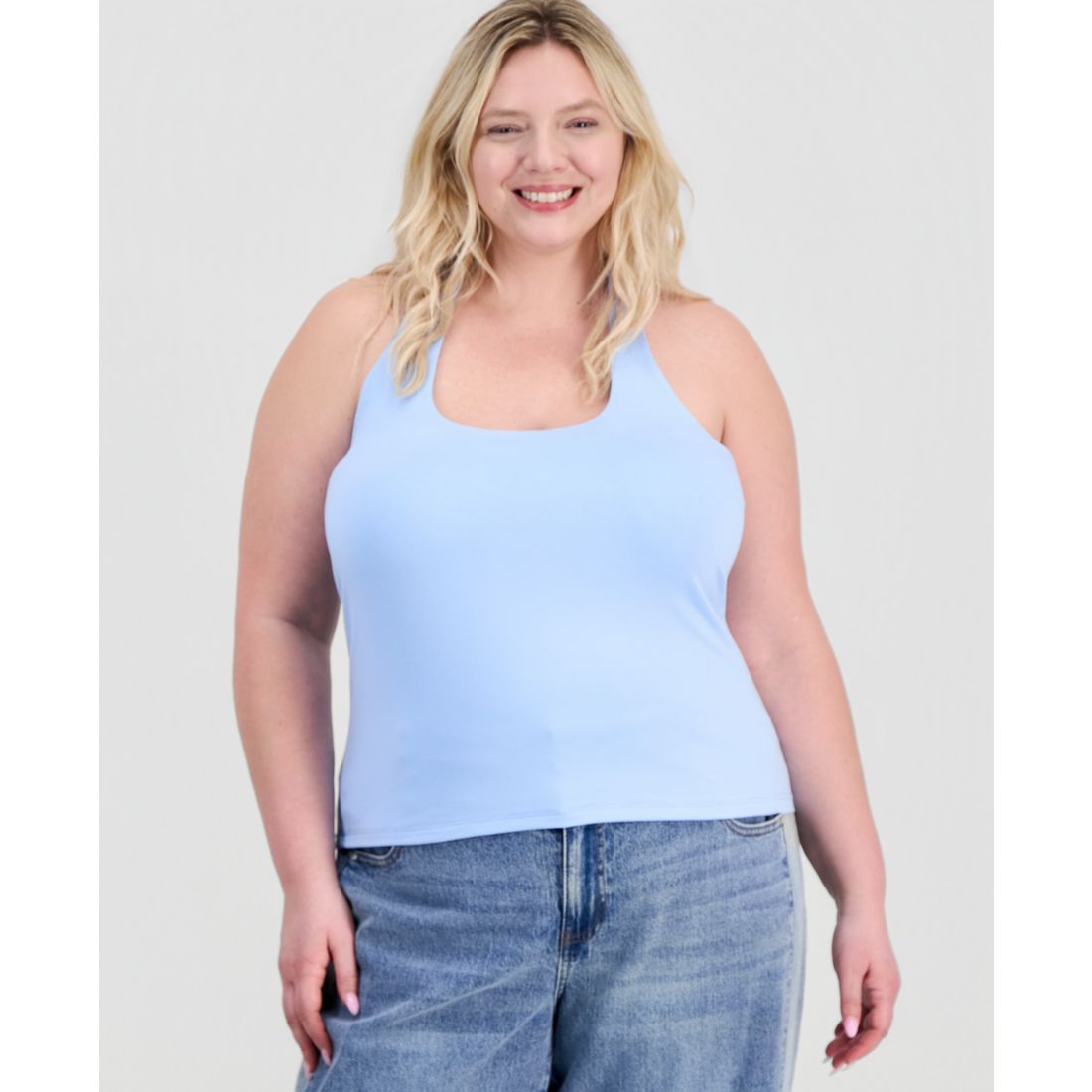 Full Circle Trends Plus Size Halter Neck Sleeveless Top