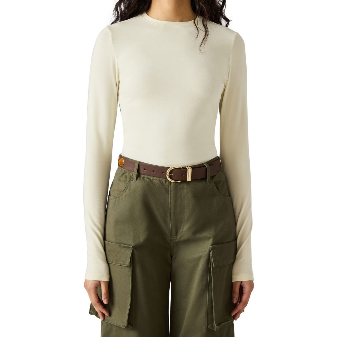Steve Madden Polyurethane Resin Stud Belt