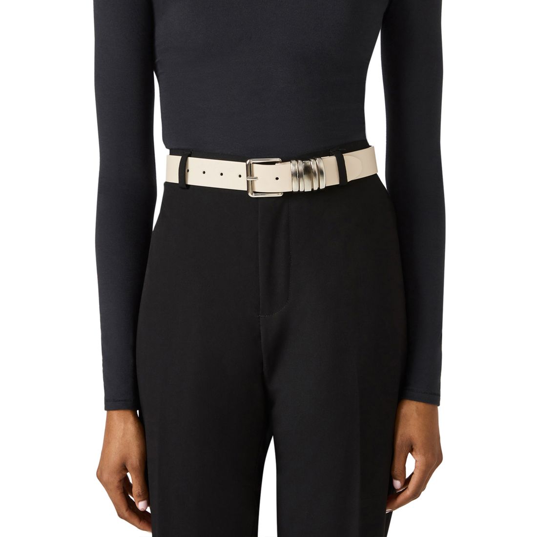 Steve Madden Polyurethane Multi Keeper Belt
