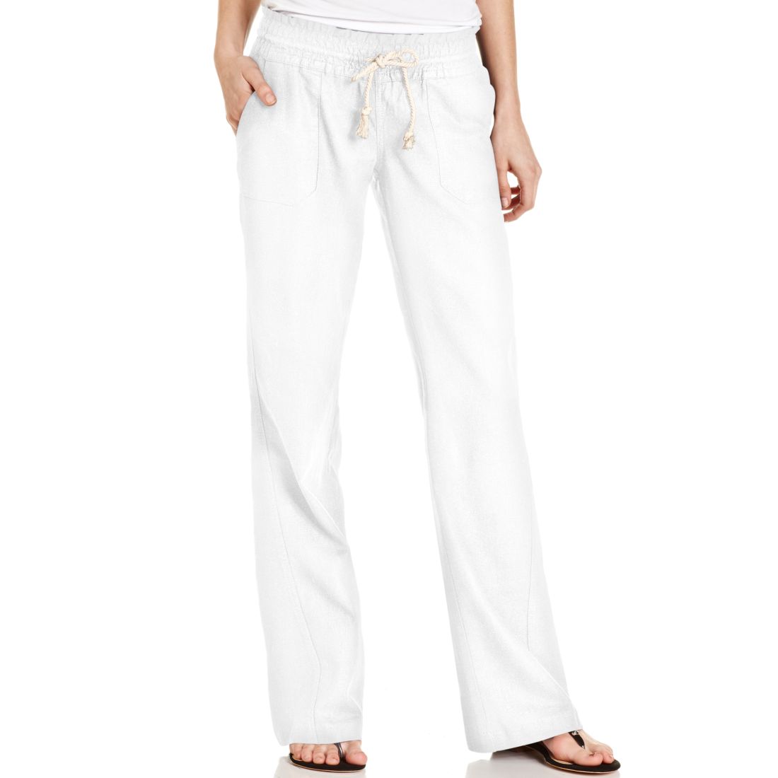 Roxy Juniors' Oceanside Wide-Leg Drawstring Pants