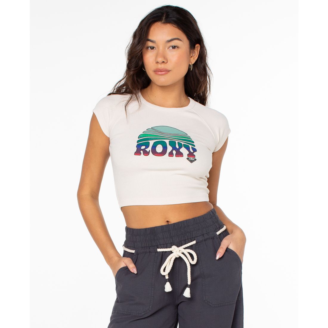 Roxy Women's Rising Screen Crewneck Top