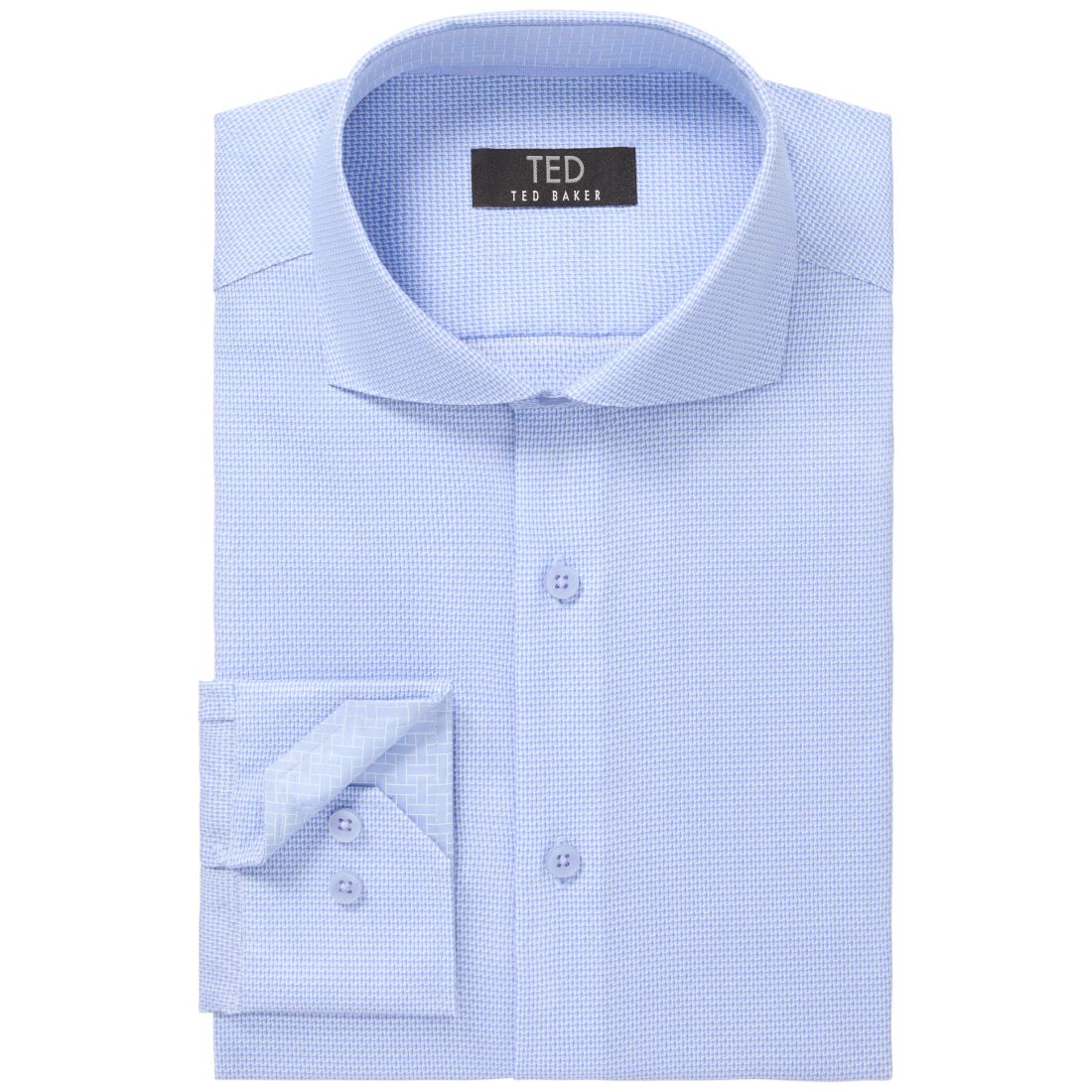 Ted Baker Men's Premium Non-Iron Stretch Solid Dress Shirt