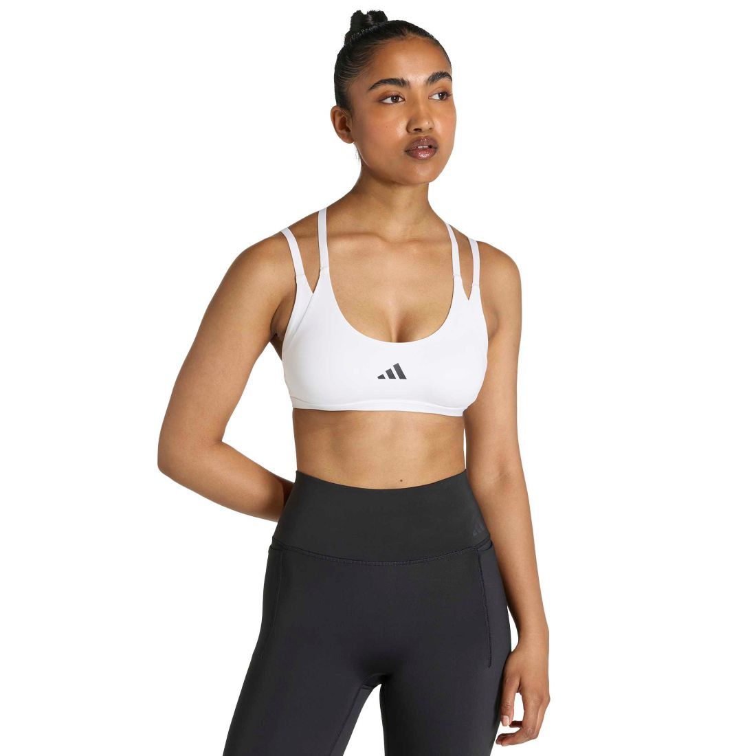 adidas Women's Optime Workout Strappy Light Support Training Bra