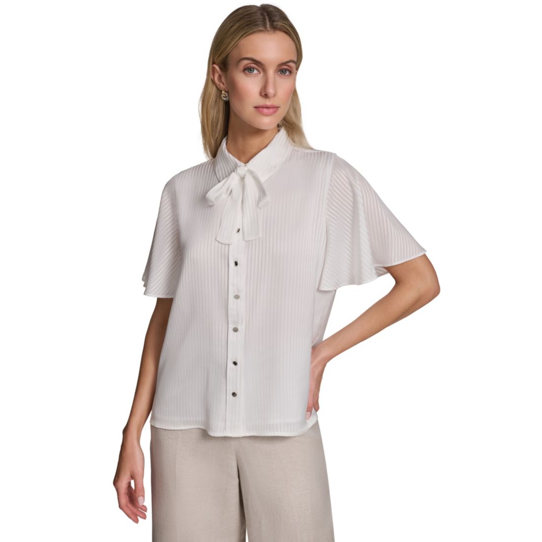 Calvin Klein Women's Collared Neck Top