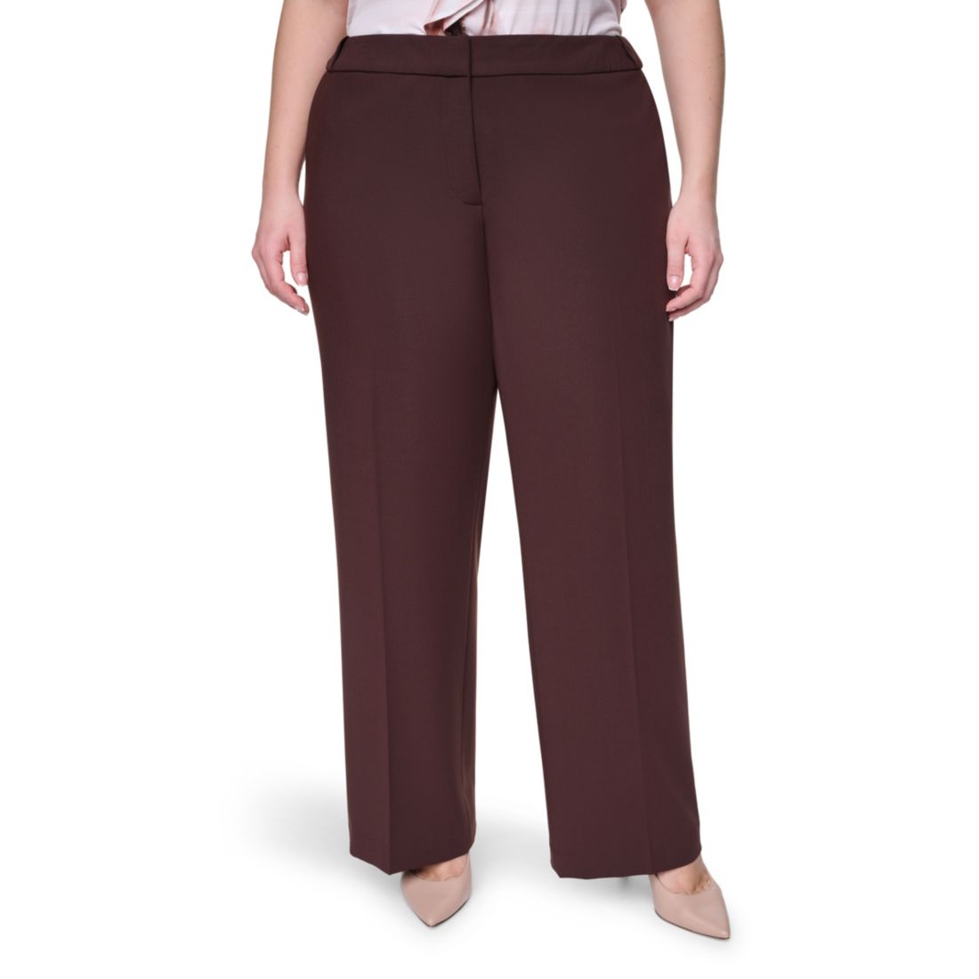 Calvin Klein Plus Size Mid Rise Highline Ankle Pants