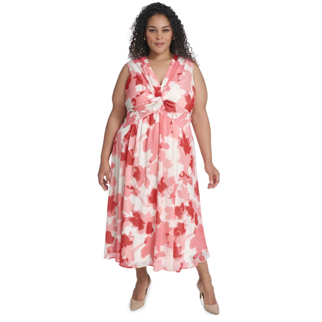 Calvin Klein Plus Size Printed Maxi Dress