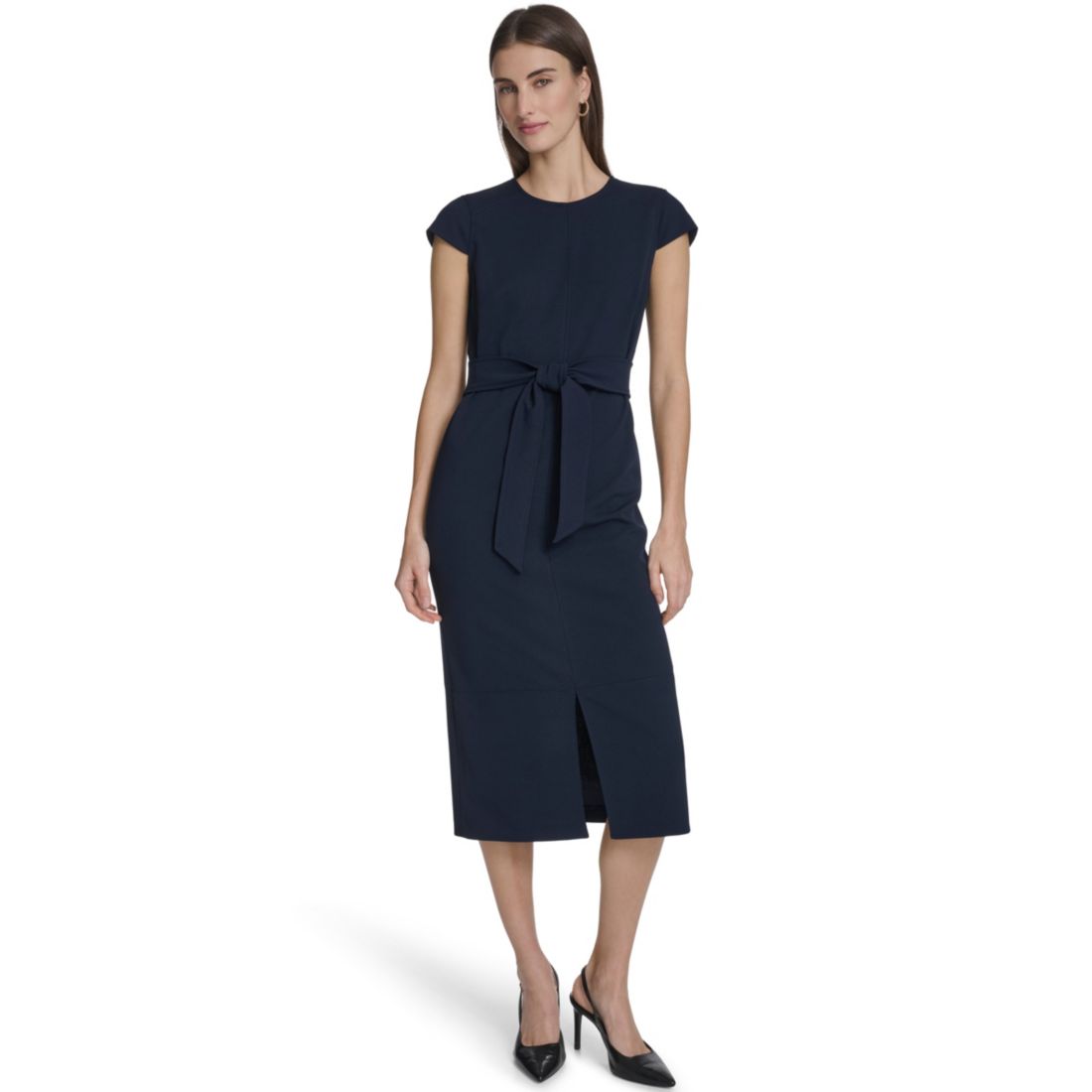 midi dress purple Everina Rose Bust Midi Dress Purple