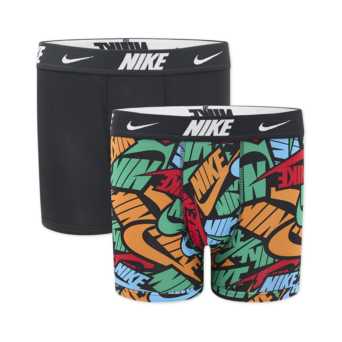 Nike Boys' 8-20 Printed Boxer Briefs, 2-Pack