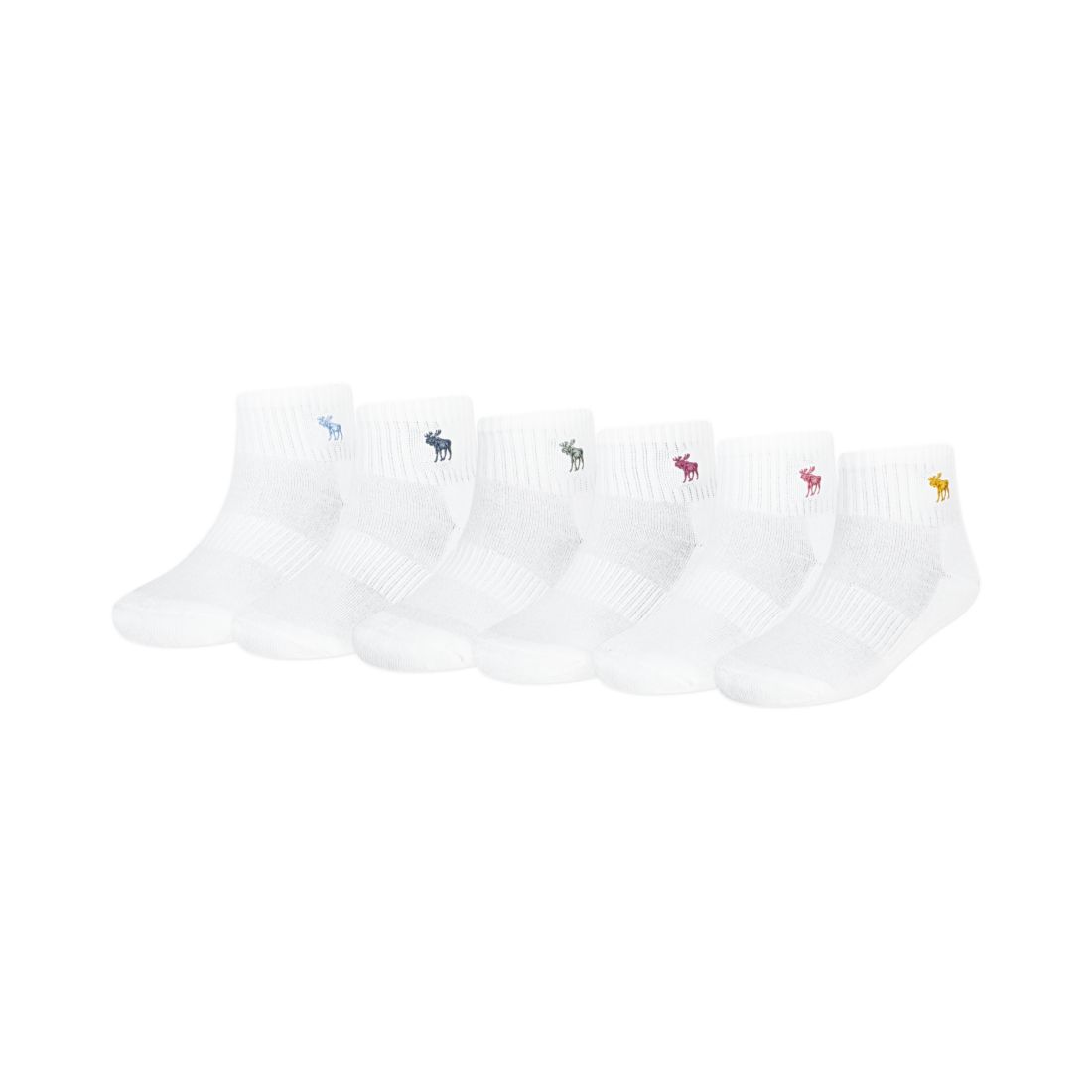 Abercrombie Kids 6-Pack Neutral Ankle Socks