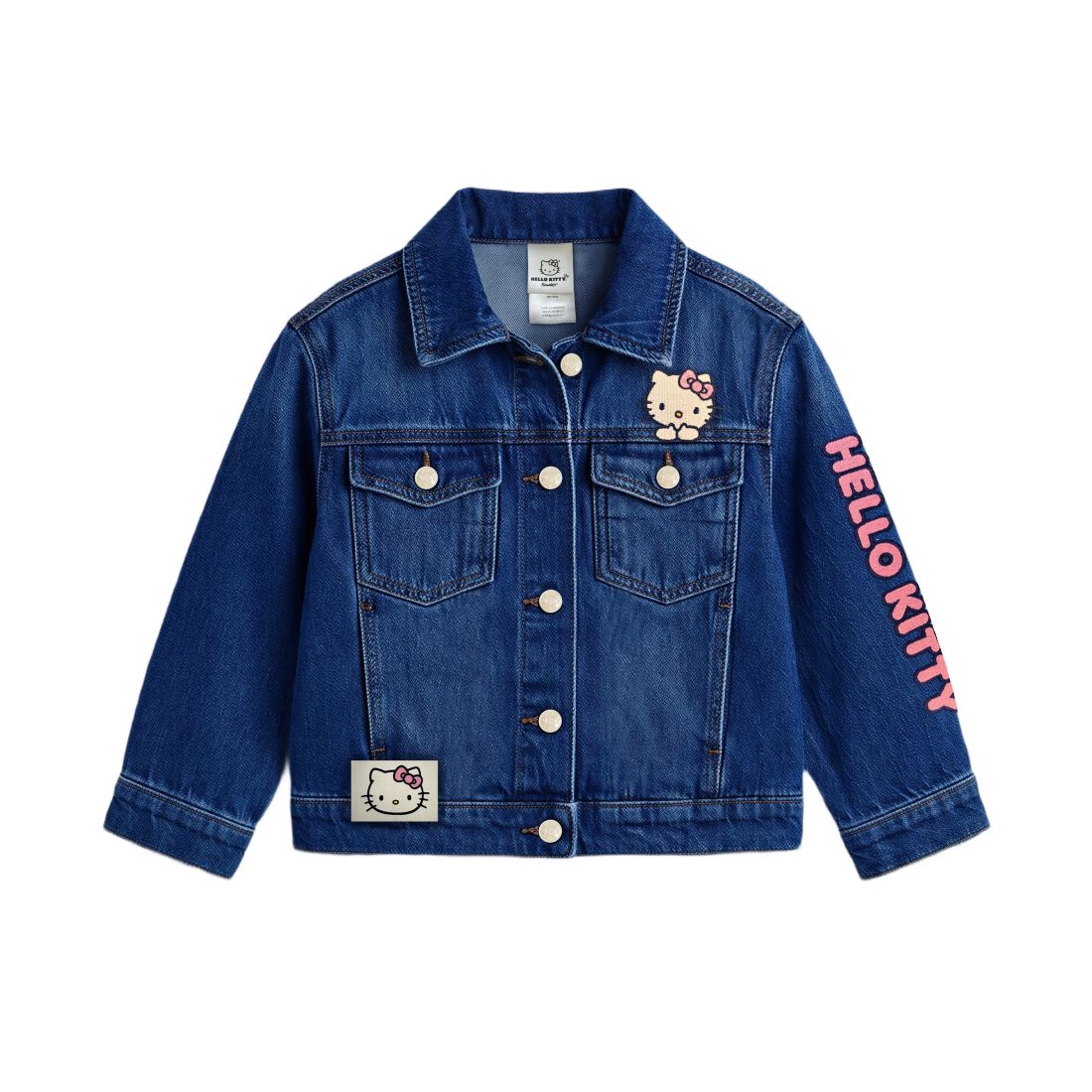 Hello Kitty Girls' 2T-6X Classic Front Button Denim Jacket