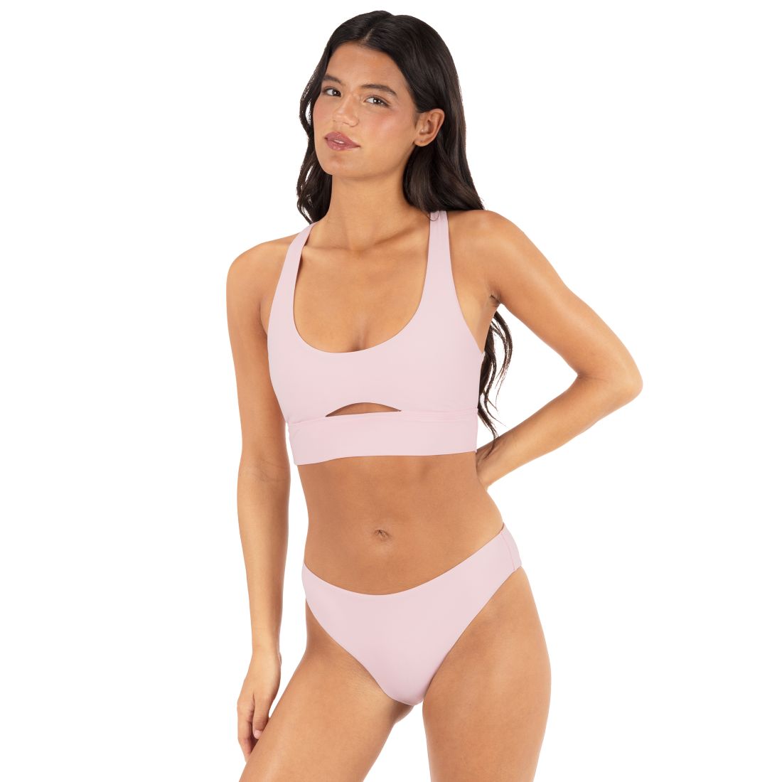 Hurley Women's Max Solid Cheeky Swim Bottoms