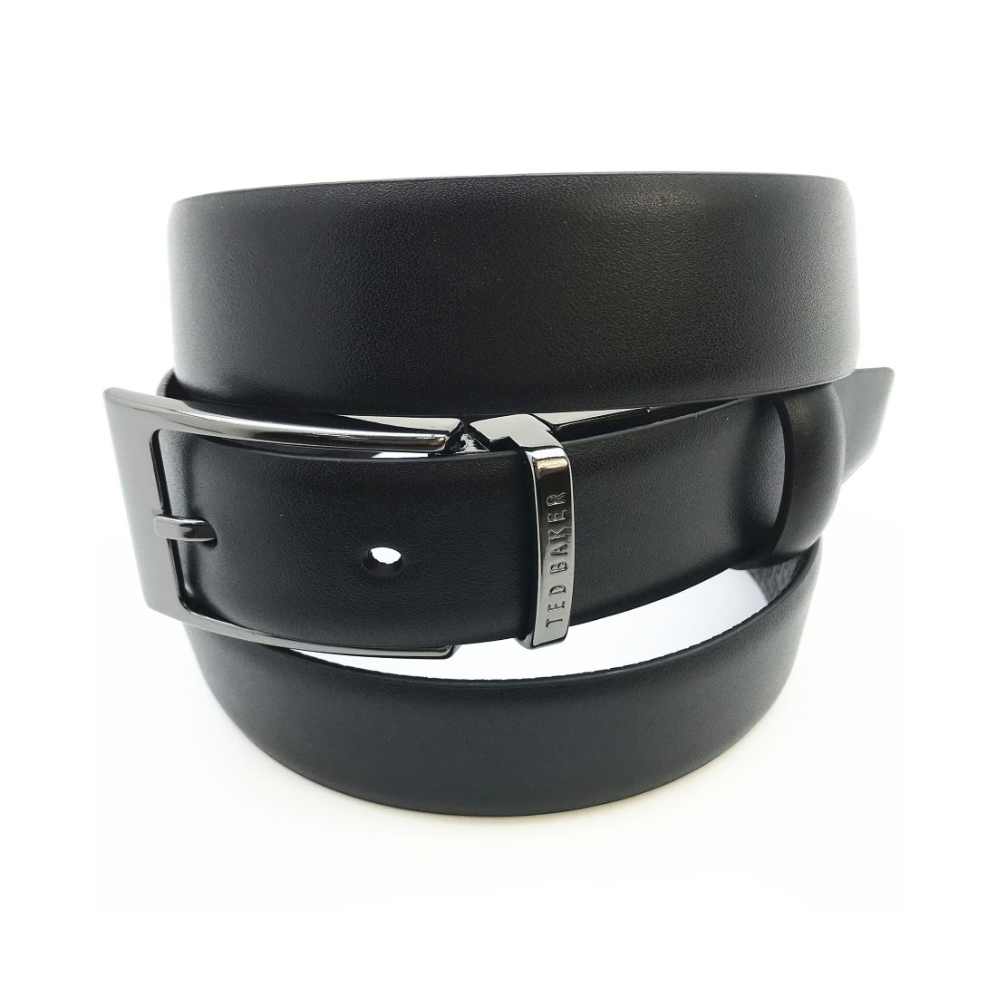 Ted Baker London Men's Reversible Double Loop Leather Belt