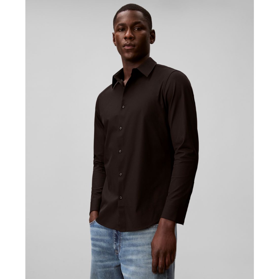 Calvin Klein Men's Tech Stretch Slim Button-Down Shirt