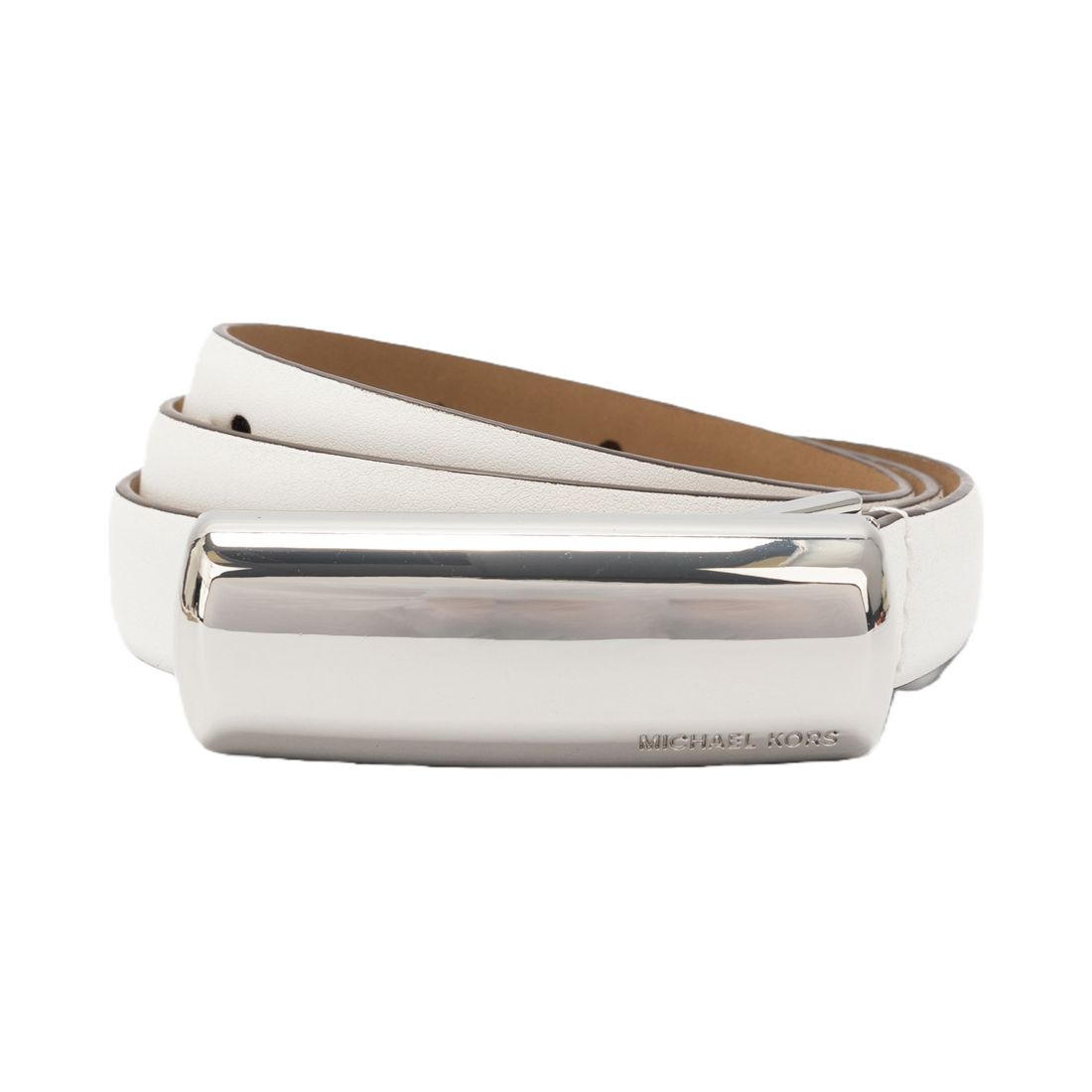 Michael Kors Michael Michael Kors Bubble Plaque Leather Belt