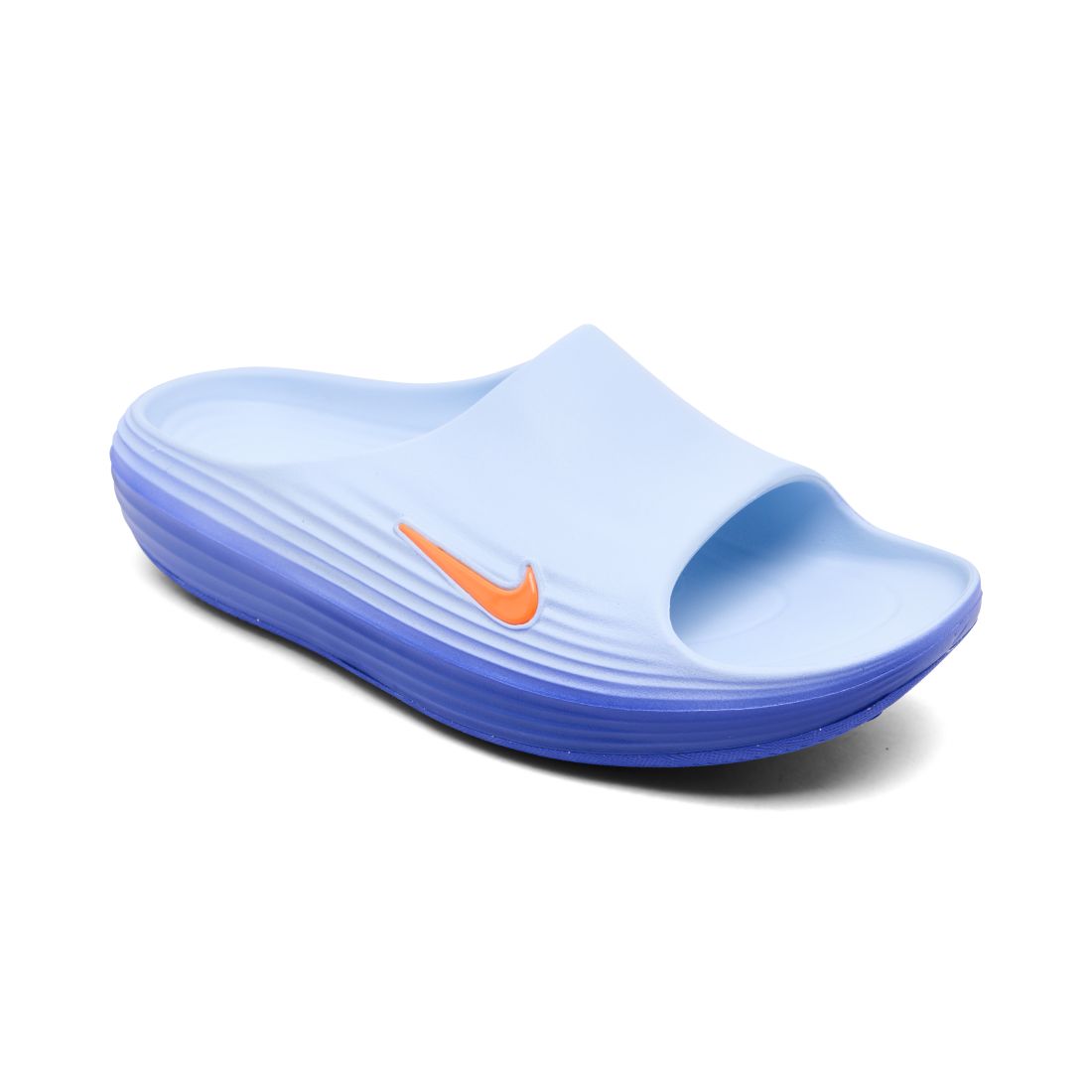 Nike Men's ReactX Rejuven8 Slide Sandals from Finish Line - Hydrogen Blue, Orange