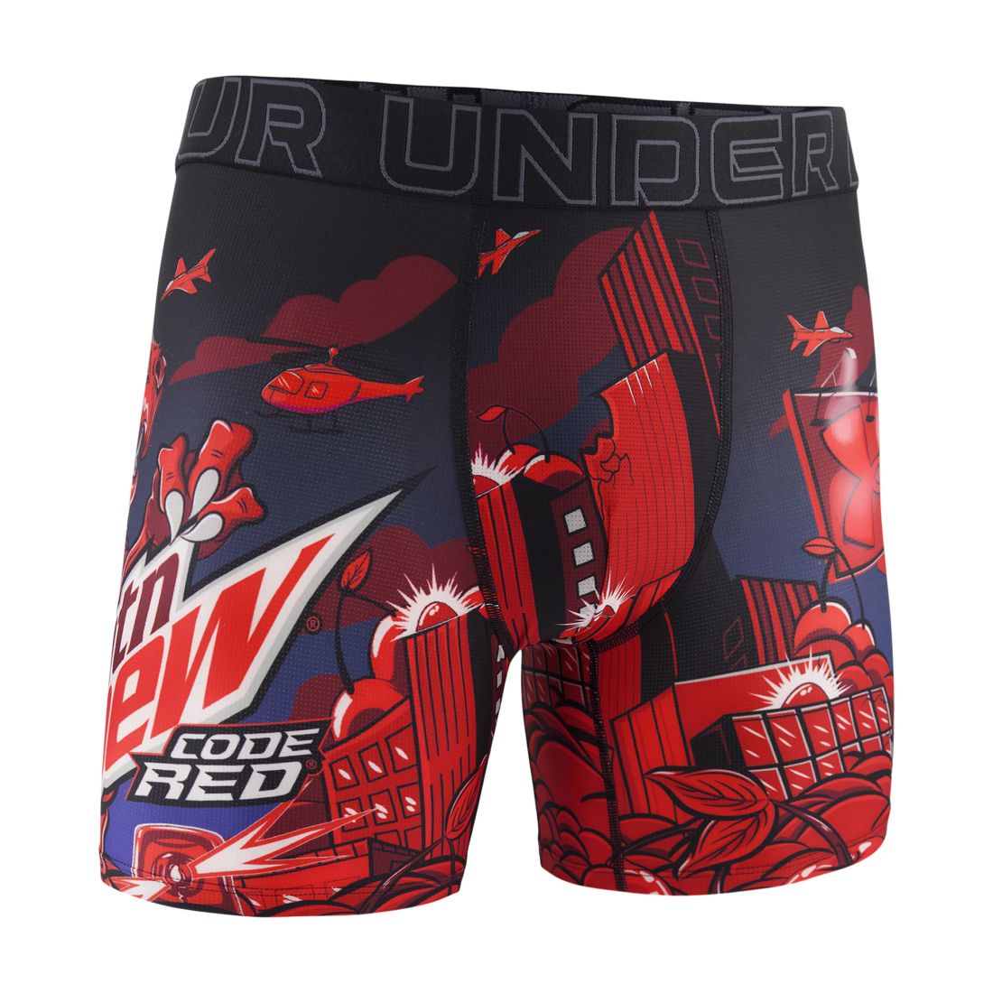 Under Armour Men's Mountain Dew Printed Performance Tech Mesh 6" Boxer Briefs