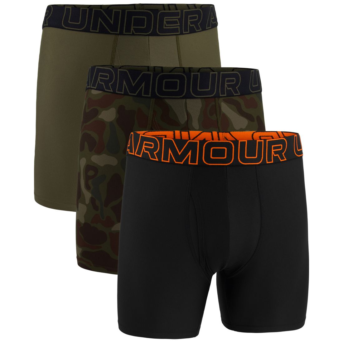 Under Armour Men's 3-Pk. Performance Tech 6" Boxer Briefs