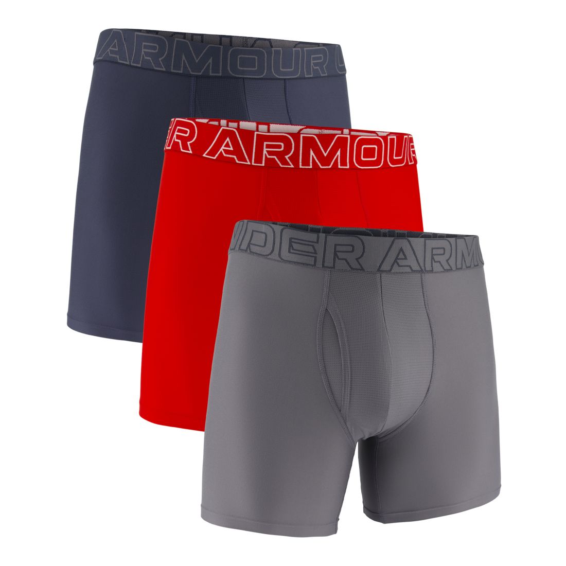 Under Armour Men's Boxerjock Performance Tech Solid Boxer Briefs, 3-Pack