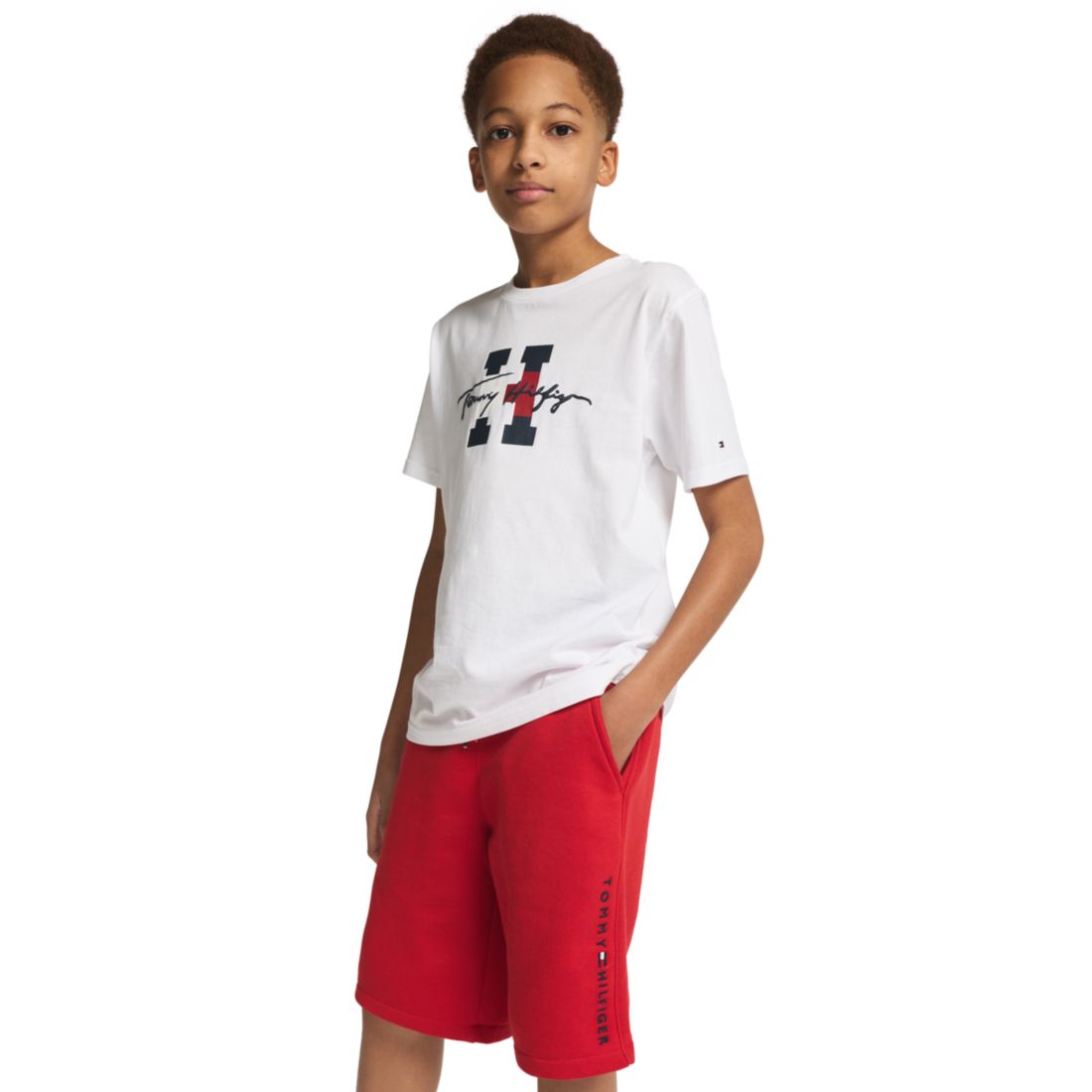 Tommy Hilfiger Boys' 8-20 Tommy Knit Pull-On Shorts