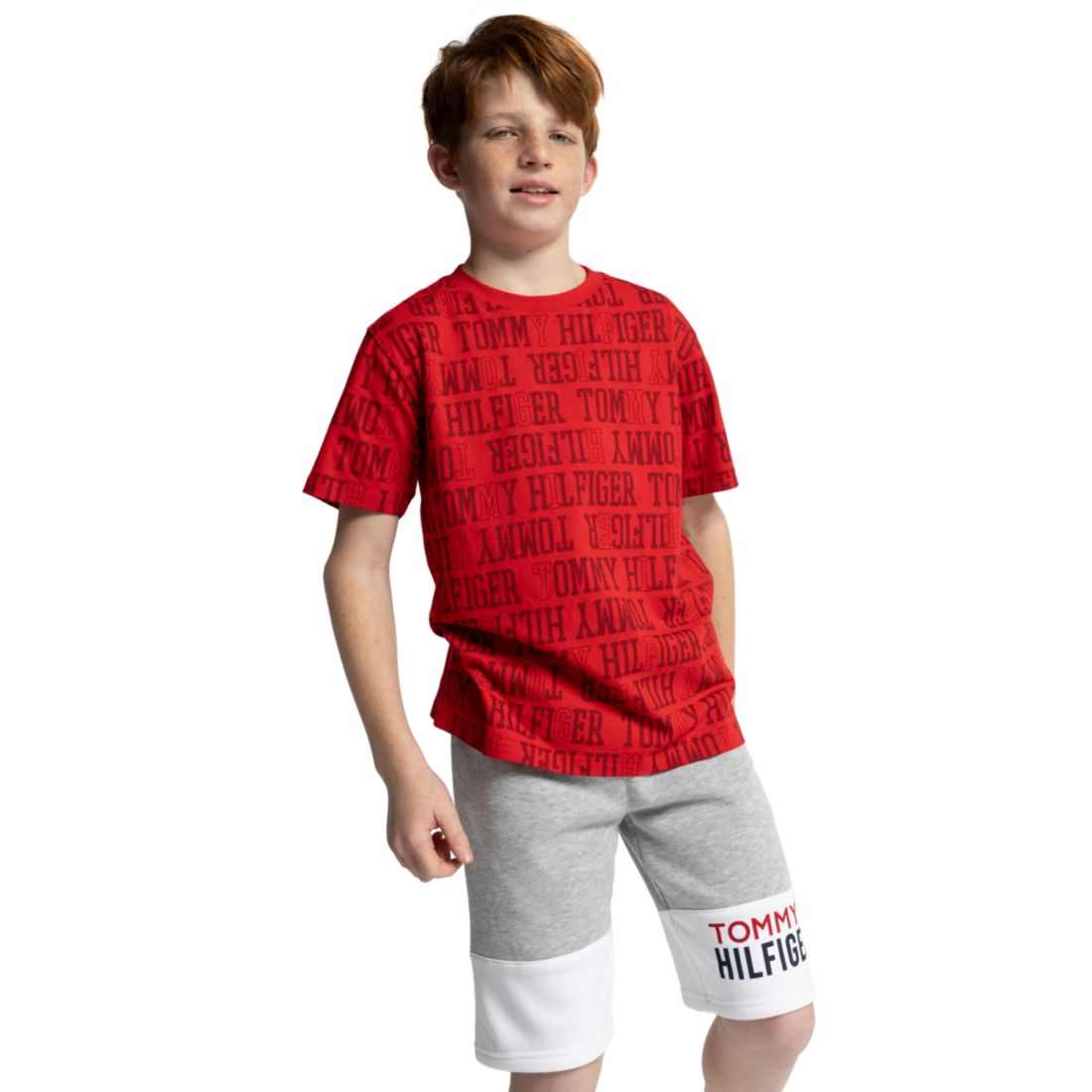 Tommy Hilfiger Boys' 8-20 Tommy Pull-On Color-Block Shorts
