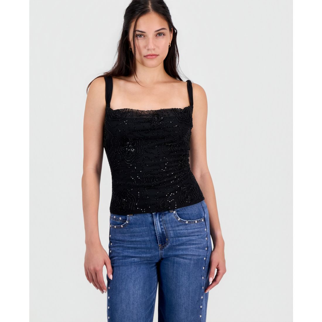 Fvr Drm Juniors' Beaded Tank Top