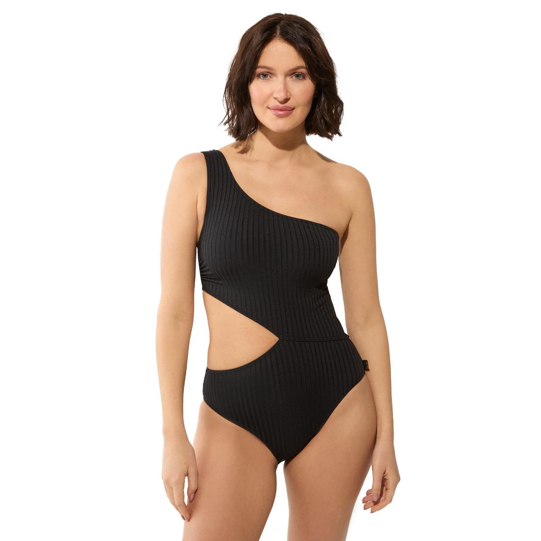 Michael Michael Kors Michael Kors Women's One-Shoulder One-Piece Swimsuit