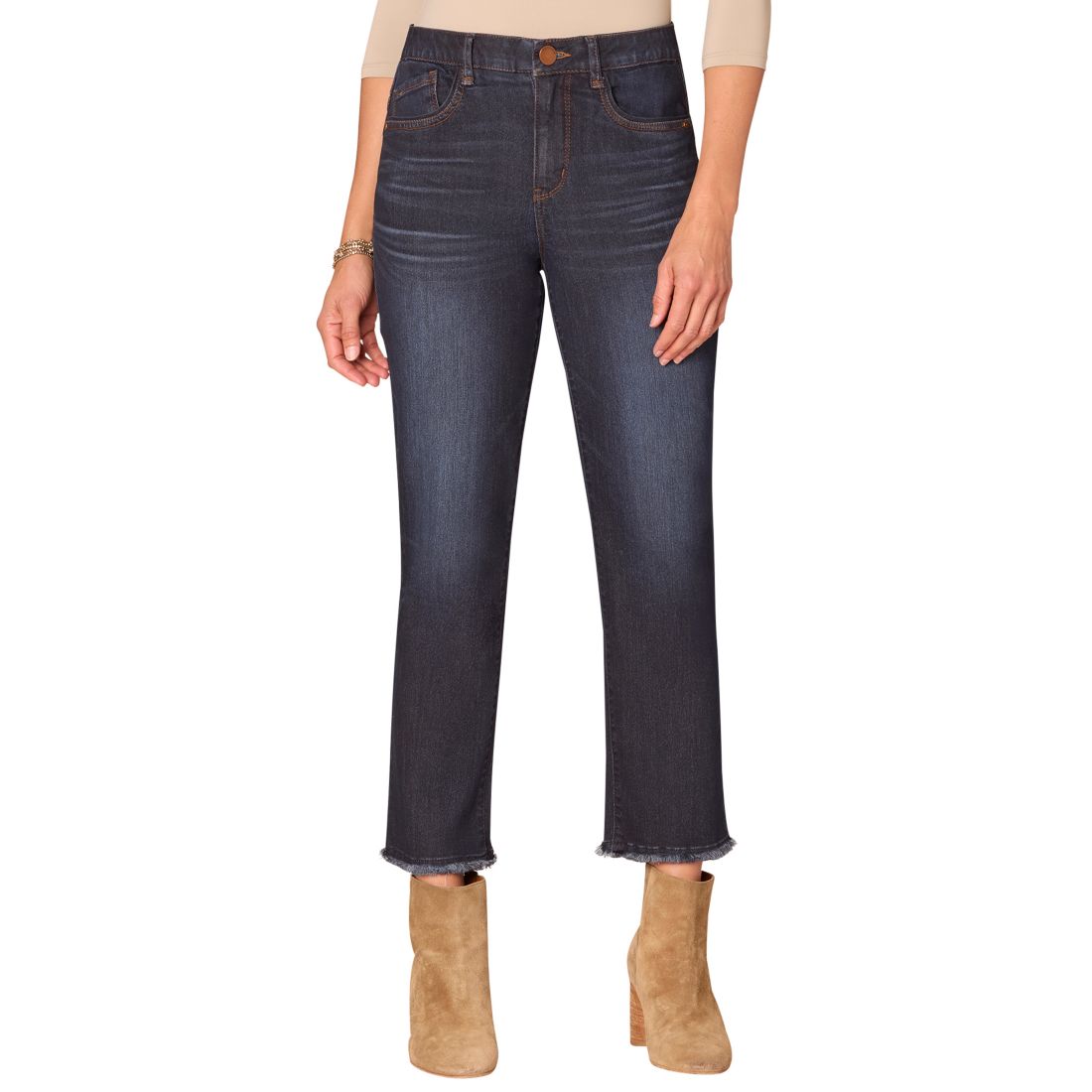 Democracy Women's "Ab" Solution Slim Straight Leg Jean