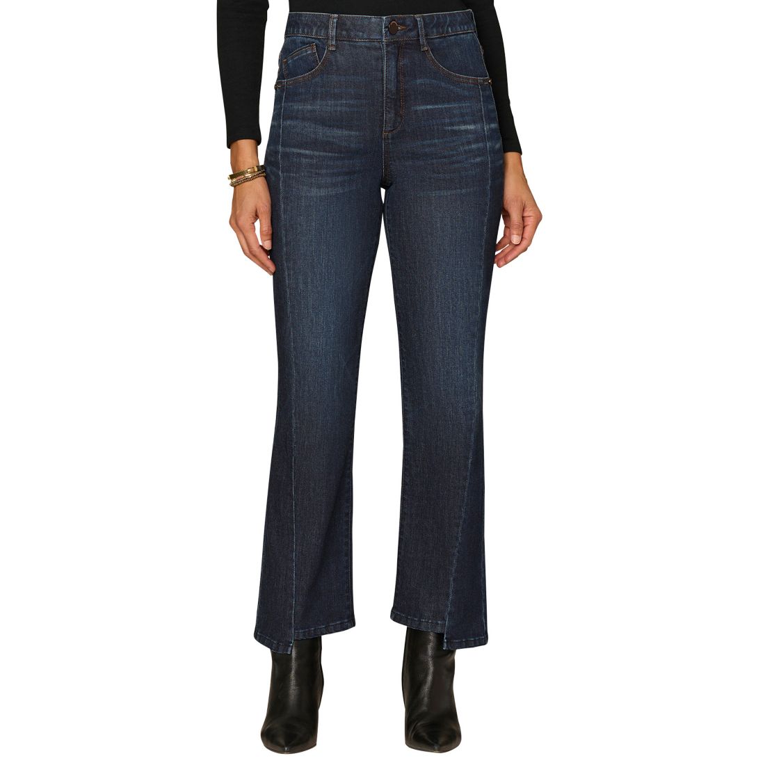 Democracy Petite Ab Solution Skyrise High-Waisted Bootcut Jeans