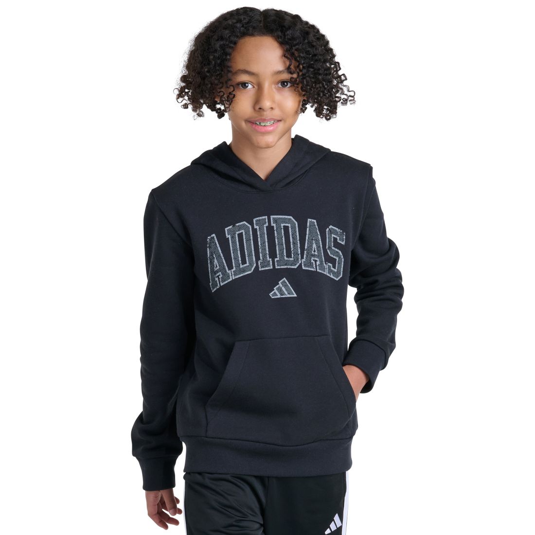 adidas Boys' 8-20 Long-Sleeve Collegiate Arch Pullover Sweatshirt