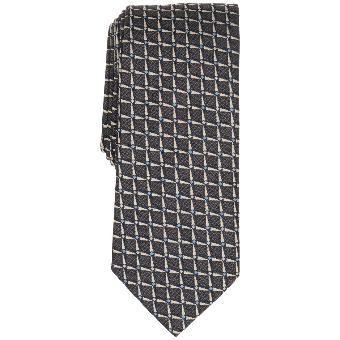 Alfani Men's Check Pattern Slim Tie, Macy's Exclusive