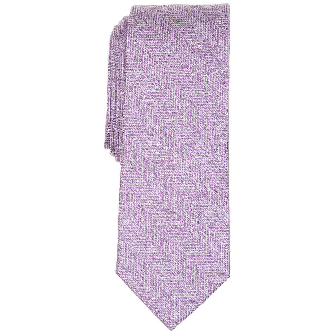 Bar Iii Men's Melange Chevron Solid Tie, Exclusively at Macy's