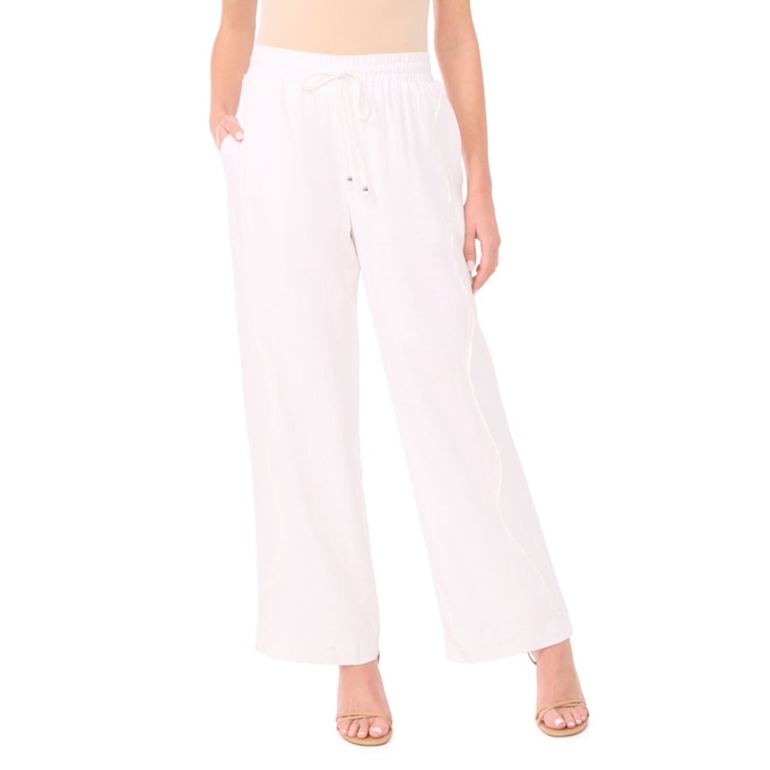 Cece Women's Wide-Leg Pull-On Pants