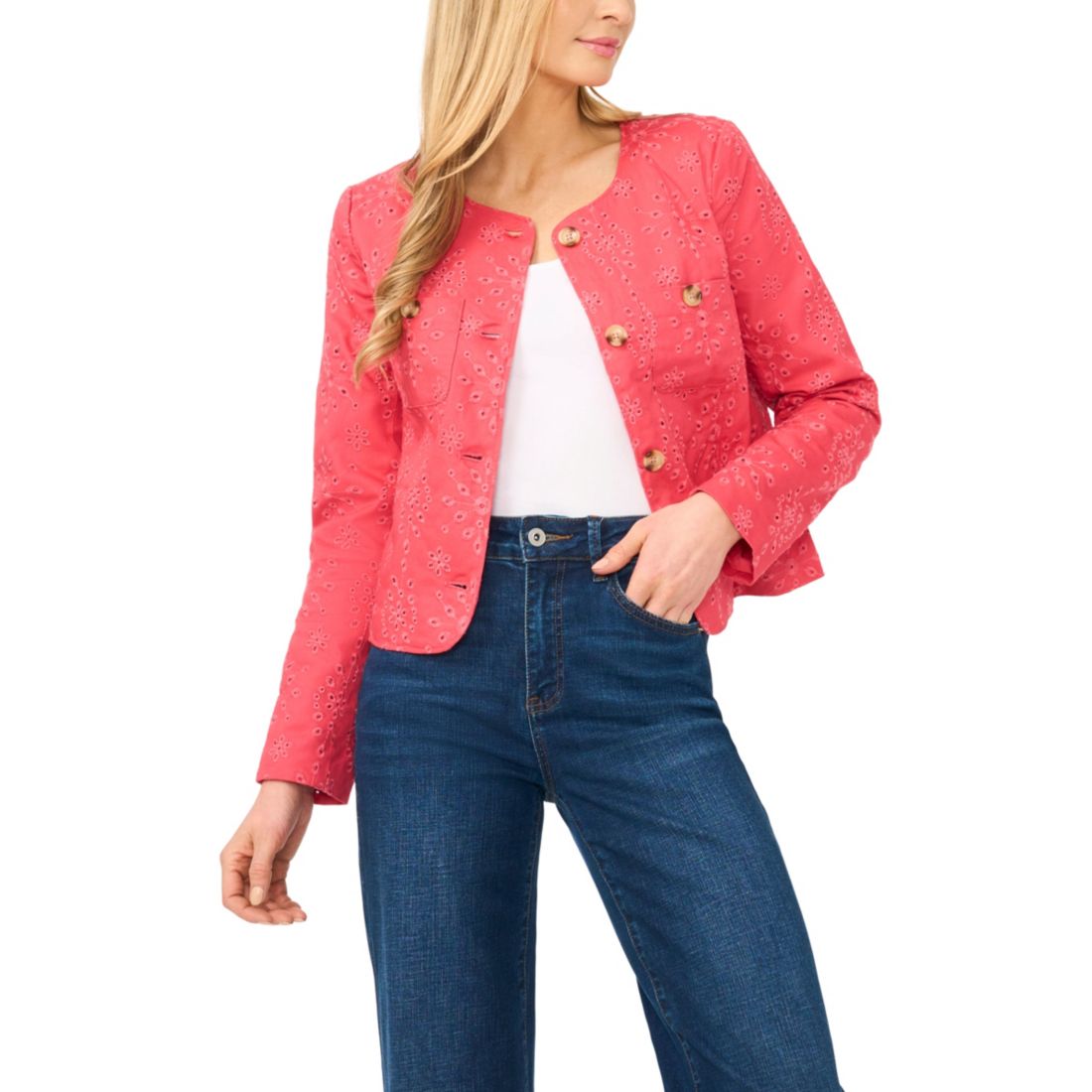 Cece Women's Crew Neck Long-Sleeve Jacket