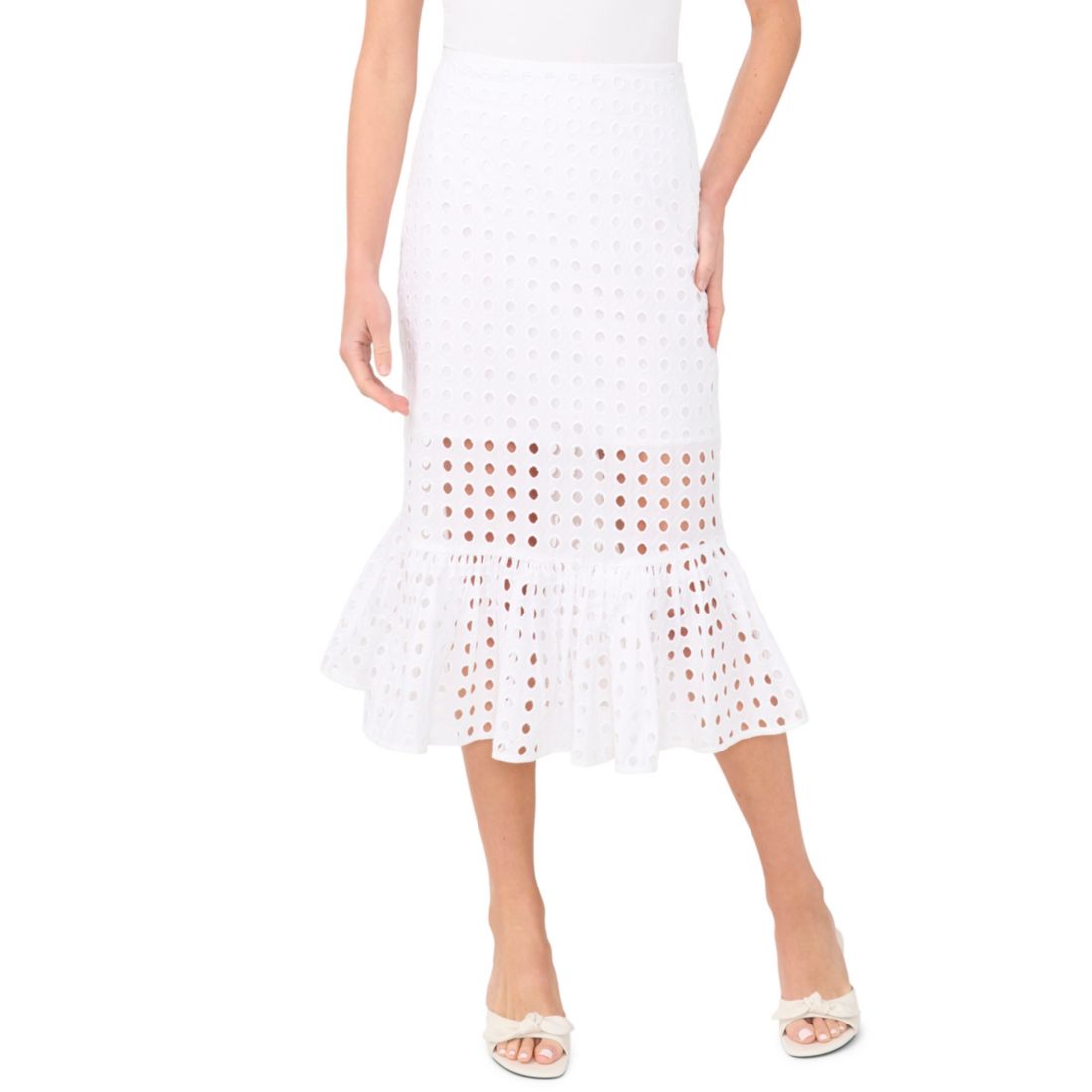 Cece Women's Ruffle Tiered Midi Skirt