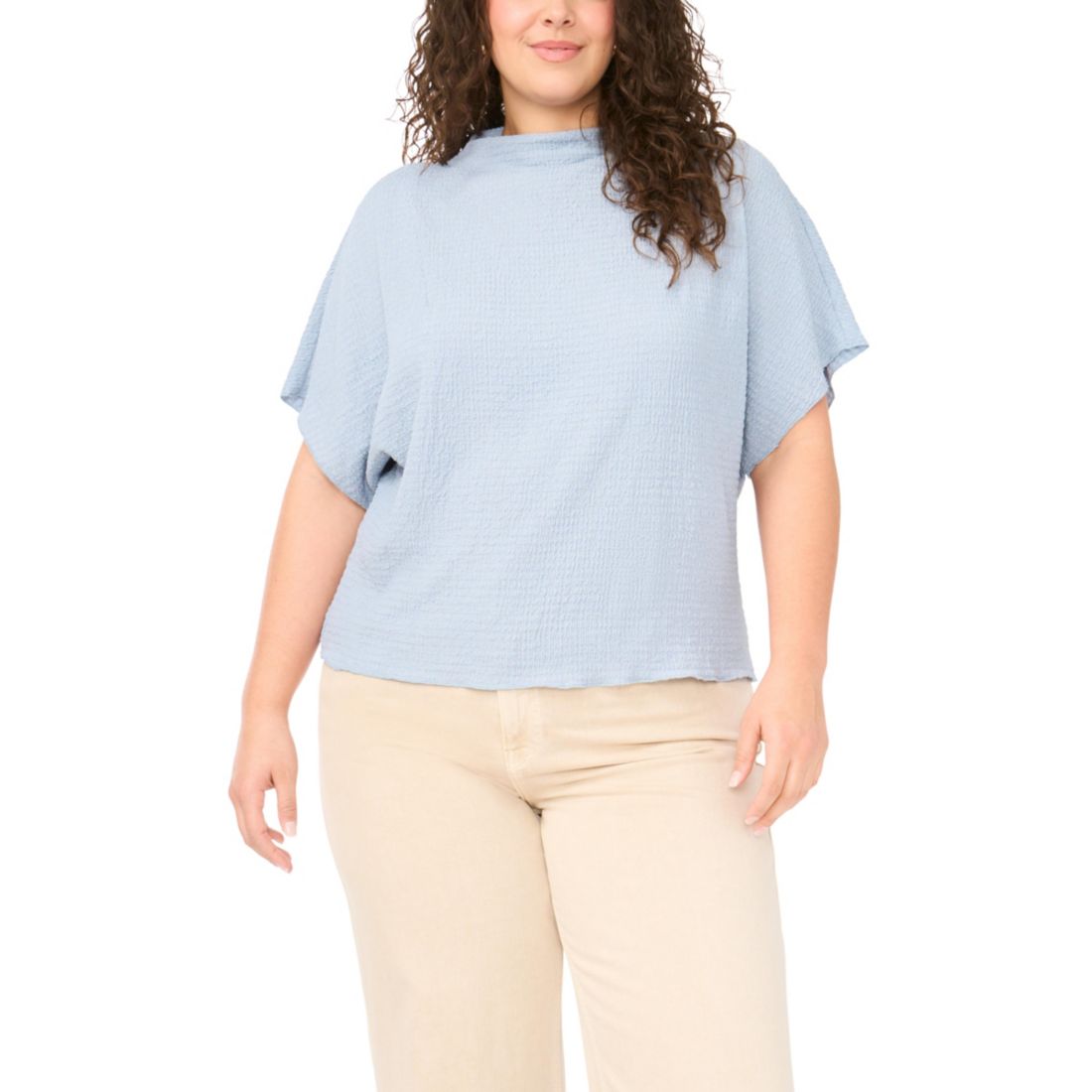 Vince Camuto Plus Size Cowl Neck Boxy Top