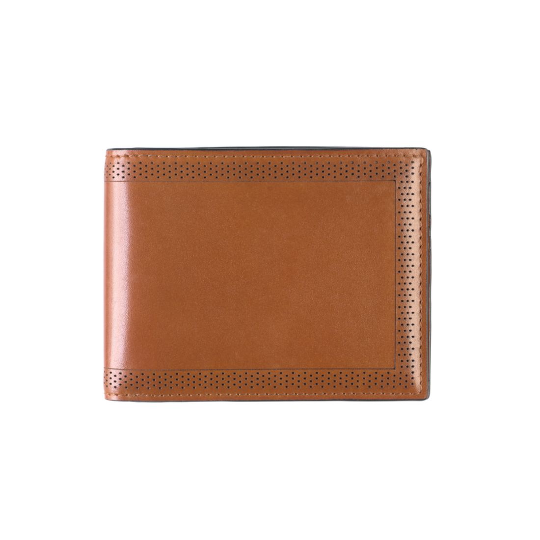 Johnston & Murphy Men's Perforated Edge Billfold Wallet