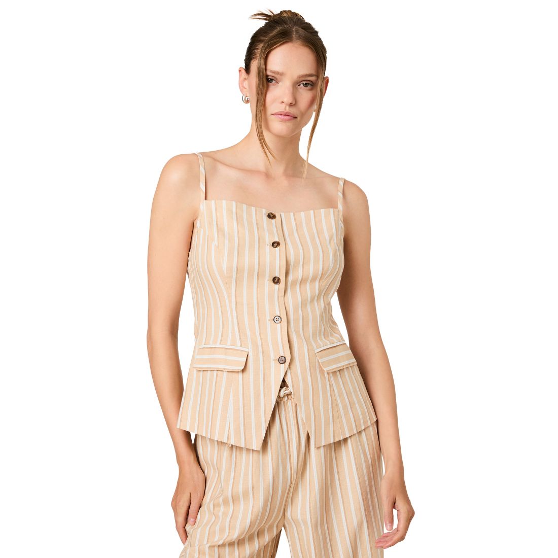French Connection Women's Sleeveless Tailored Top