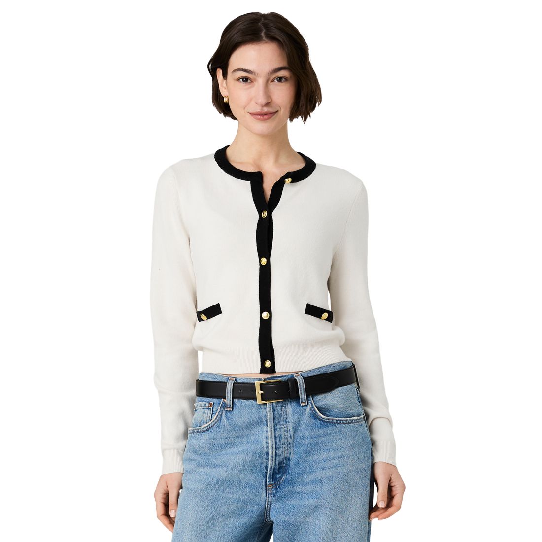 French Connection Women's Button-Front Fitted Cardigan