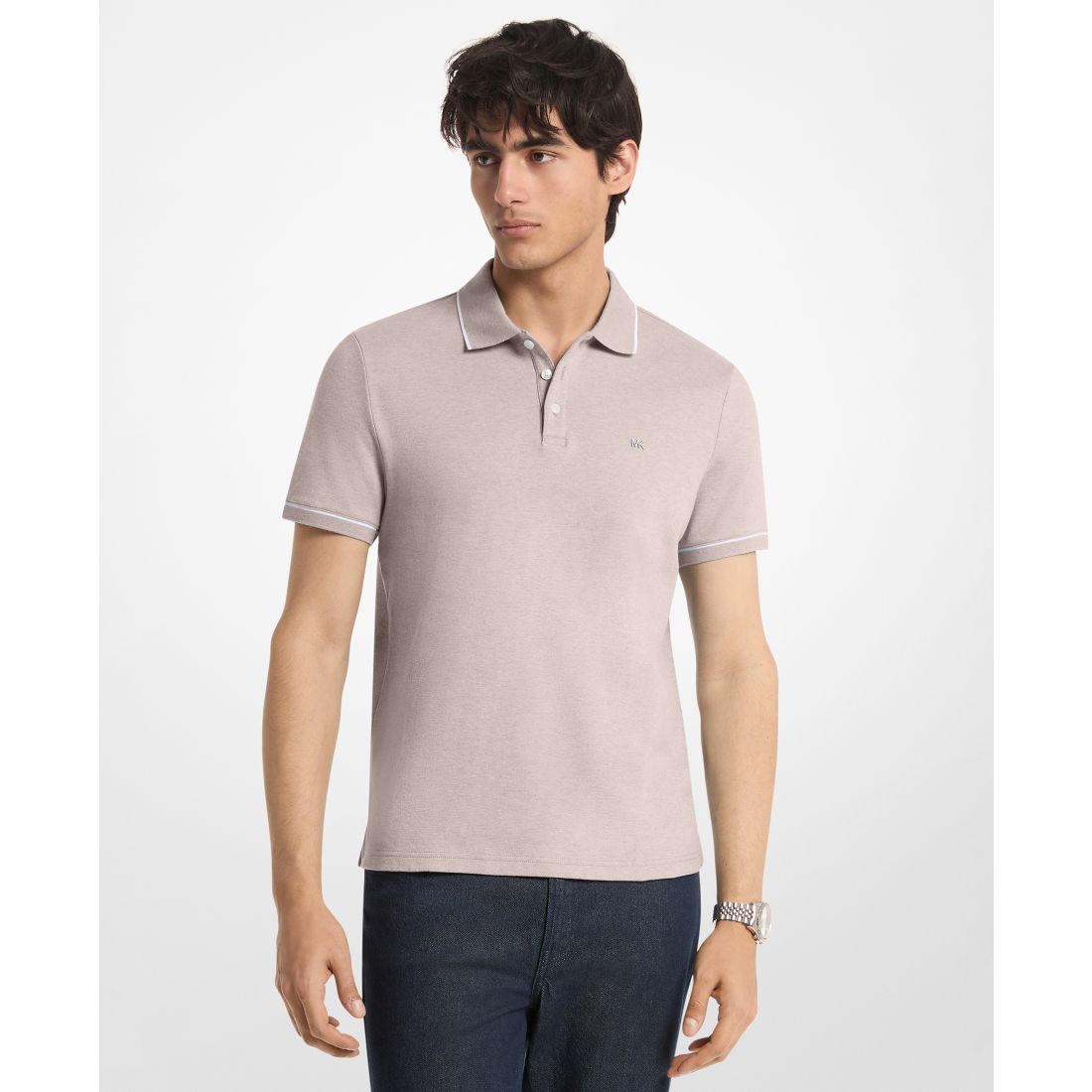 Michael Kors Men's Button-Front Polo Shirt