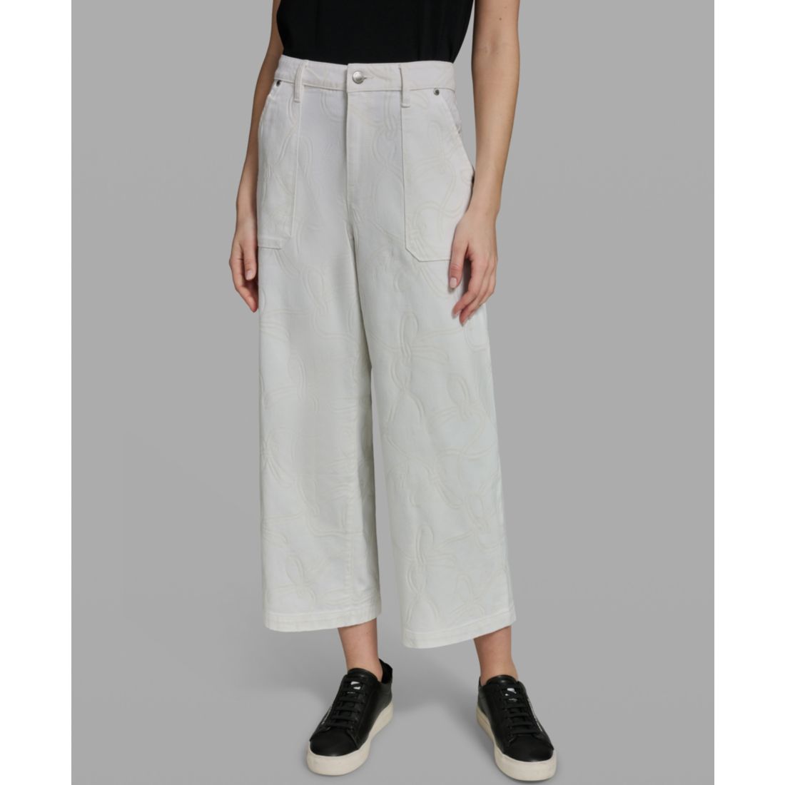 Karl Lagerfeld Paris Women's Solid Ankle Pants