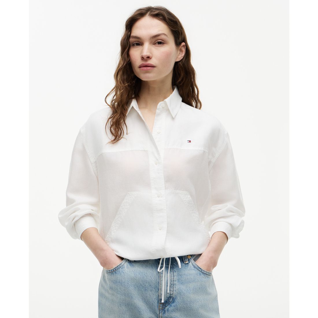 Tommy Hilfiger Women's Collared Long-Sleeve Shirt