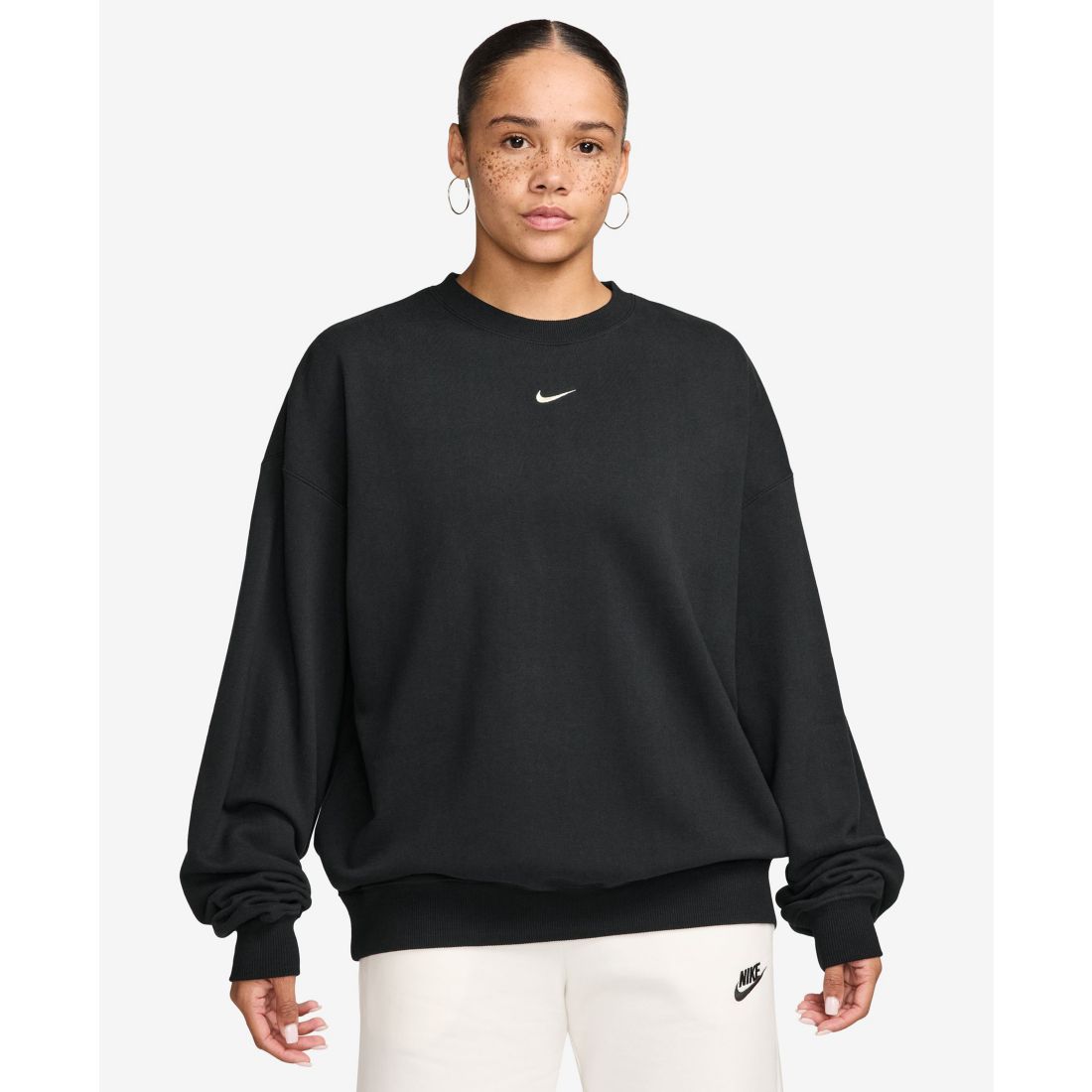 Nike Women's Studio Fleece Oversized Crewneck Sweatshirt