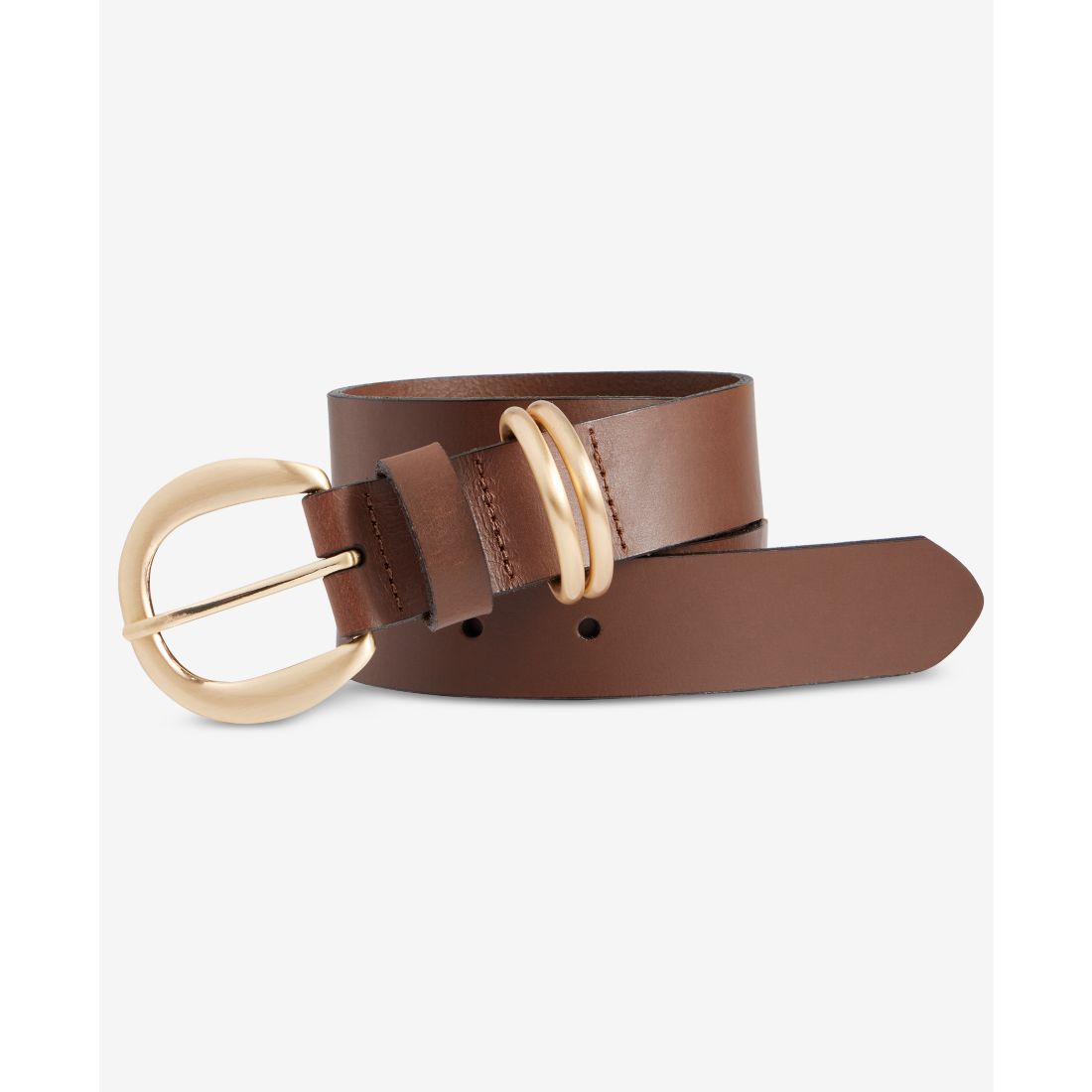 I.n.c. International Concepts Multi-Loop Keeper Leather Belt, Macy's Exclusive