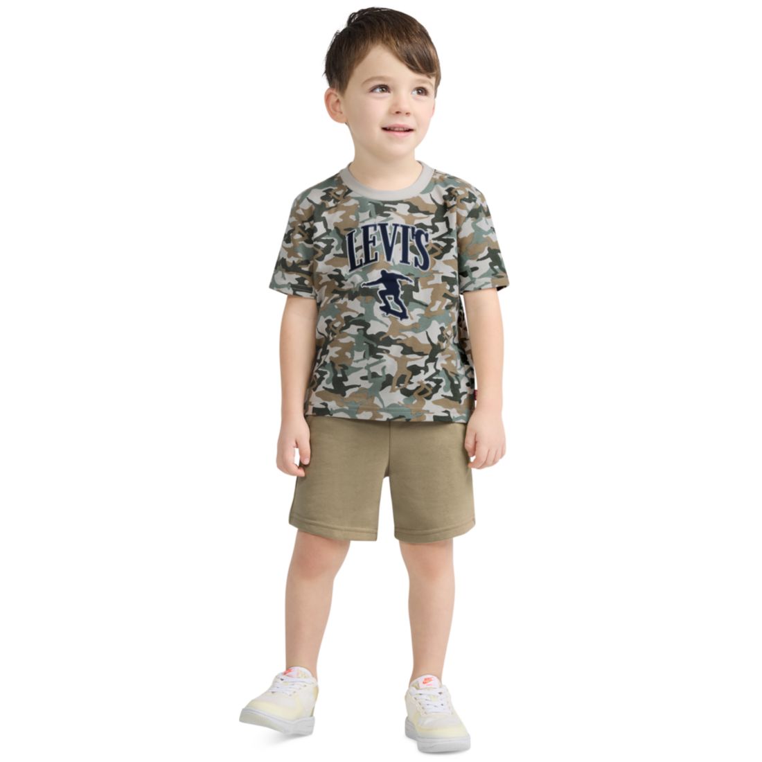 Levi s Boys' 2T-7 Camo Tee & Short Set