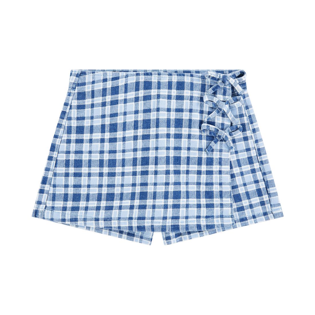 Levi s Girls' 7-16 Side Bow Plaid Skort