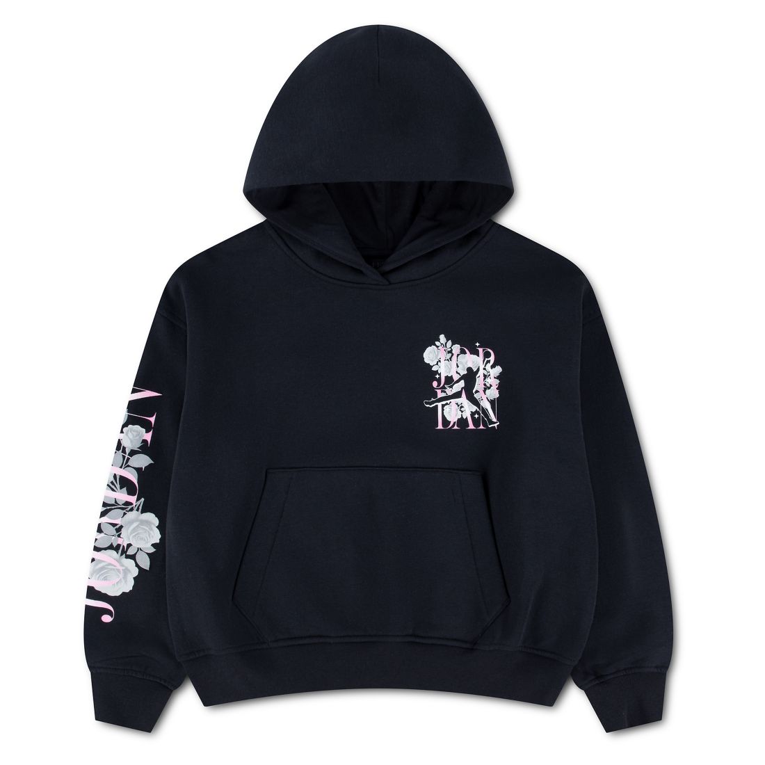 Jordan Girls' 7-16 Floral Stack Pullover Hoodie