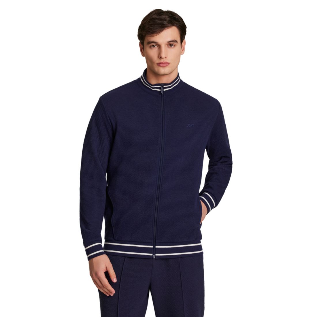 Reebok Men's Full-Zip Mock Neck Jacket